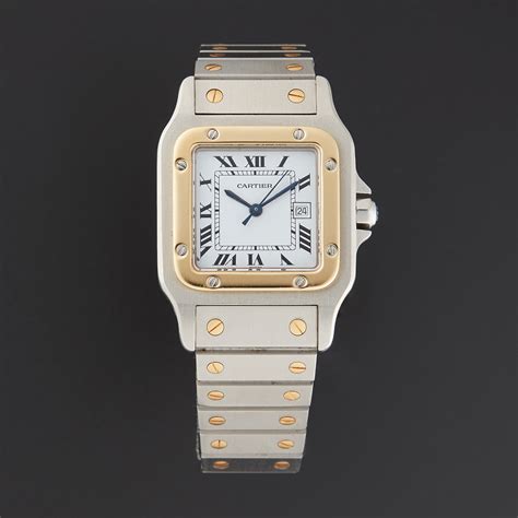 cartier santos watch second hand|cartier santos medium pre owned.